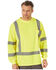 Image #1 - Wrangler Riggs Men's Safety High Visibility Long Sleeve Work T-Shirt, Yellow, hi-res
