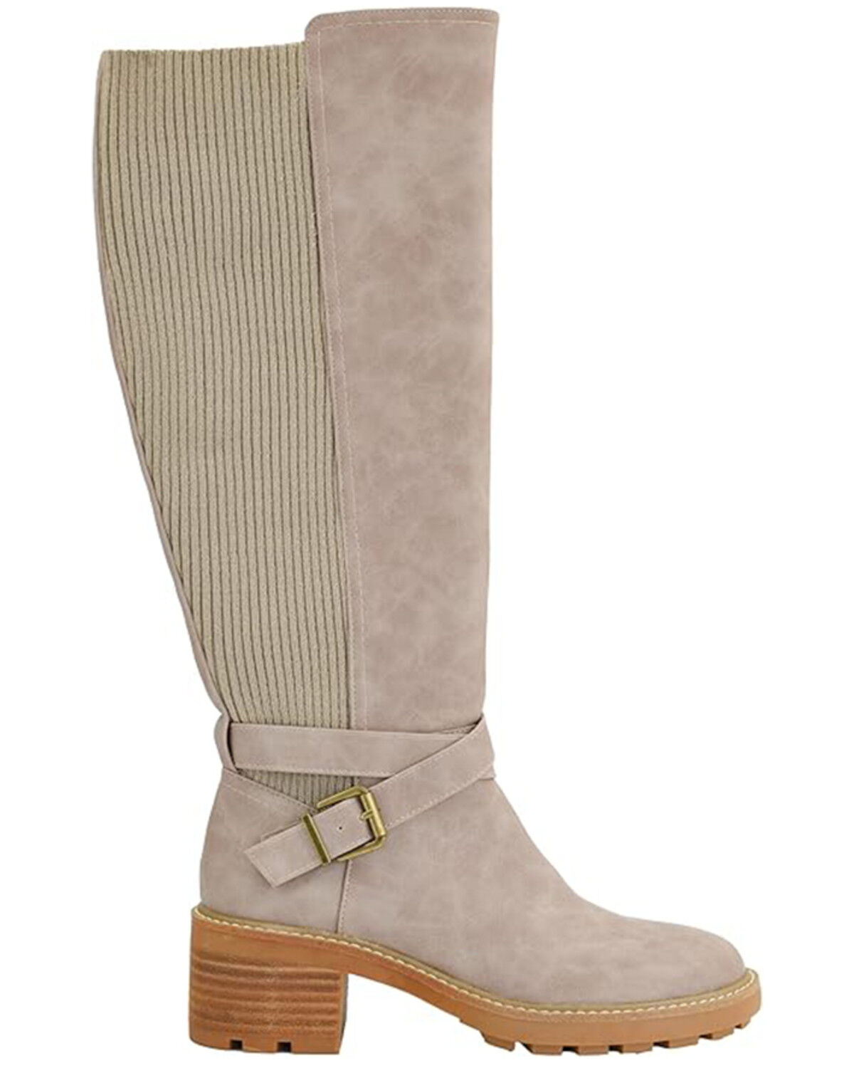 Image #2 - Corkys Women's High There Fashion Boots - Round Toe, Taupe, hi-res