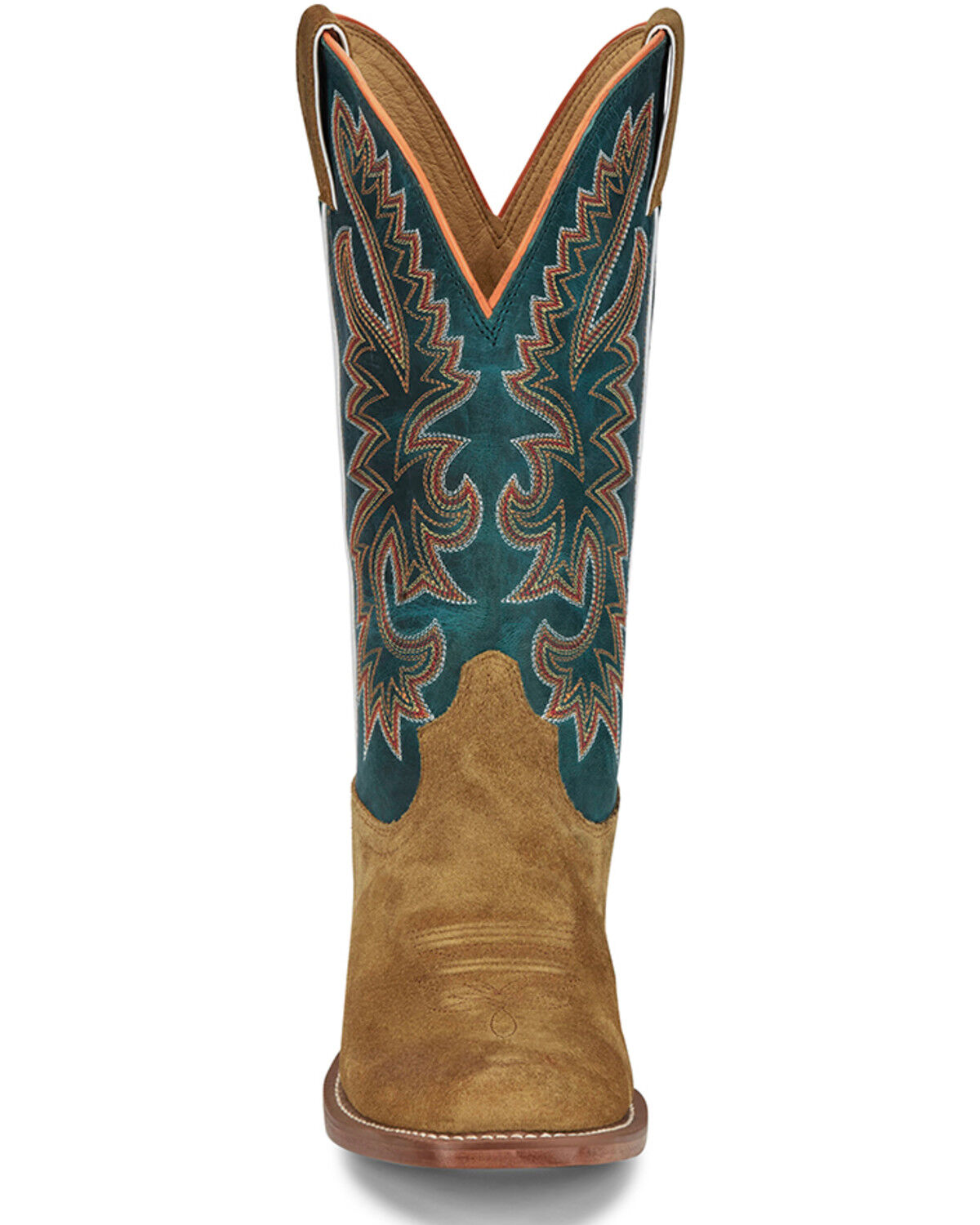 Image #4 - Justin Men's Show Off Western Boots - Square Toe, Tan, hi-res