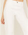Image #2 - Unpublished Denim Women's Front Seam Straight Jeans, White, hi-res