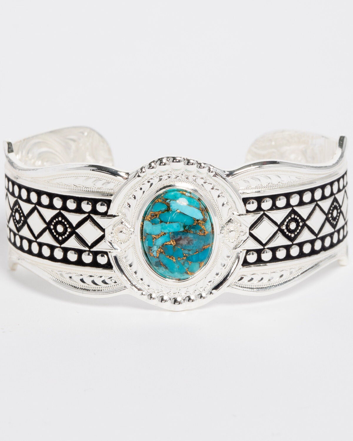 Montana Silversmiths Women's Phases Of The World Cuff Bracelet, Silver, hi-res