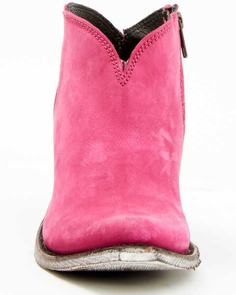 Image #4 - Caborca Silver by Liberty Black Women's Lidia Western Booties - Snip Toe, Magenta, hi-res