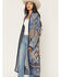 Image #2 - Shyanne Women's Southwestern Print Eyelash Yarn Duster, Navy, hi-res