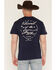 Image #1 - Cody James Men's America 250 Land of the Free Short Sleeve Graphic T-Shirt, Navy, hi-res