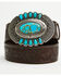 Image #2 - Idyllwind Women's Bonnie Embossed Leather Buckle Belt, Dark Brown, hi-res