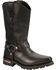 Image #1 - Milwaukee Leather Men's 11" Western Style Harness Boots - Square Toe, Black, hi-res