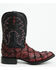 Image #2 - Cody James Men's Exotic Pirarucu Western Boots - Broad Square Toe, Black Cherry, hi-res