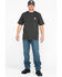 Carhartt Men's Loose Fit Heavyweight Logo Pocket Work T-Shirt, Bark, hi-res
