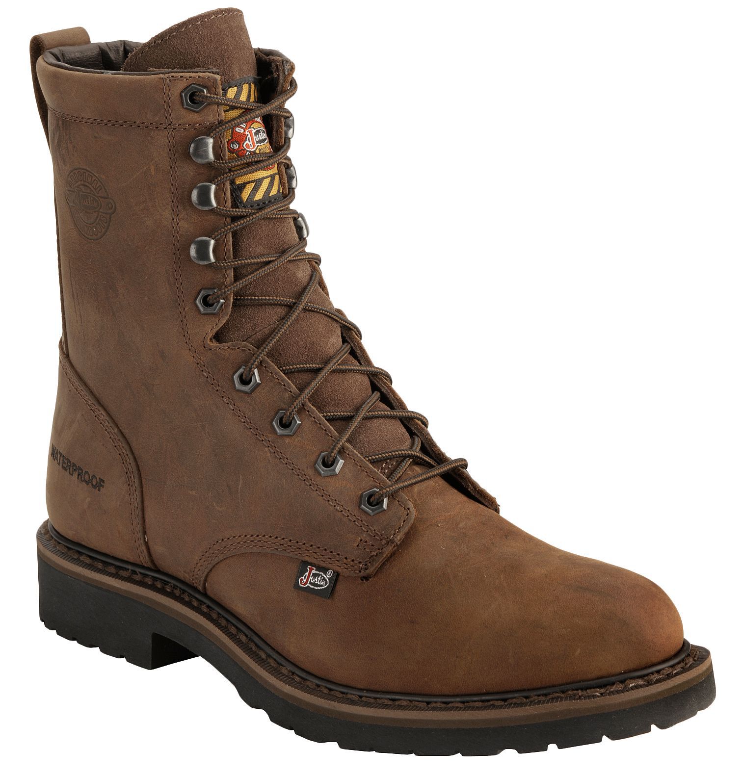 justin wedge work boots