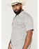 Image #2 - Moonshine Spirit&reg; Men's Silver Strand Paisley Print Short Sleeve Snap Western Shirt, Silver, hi-res