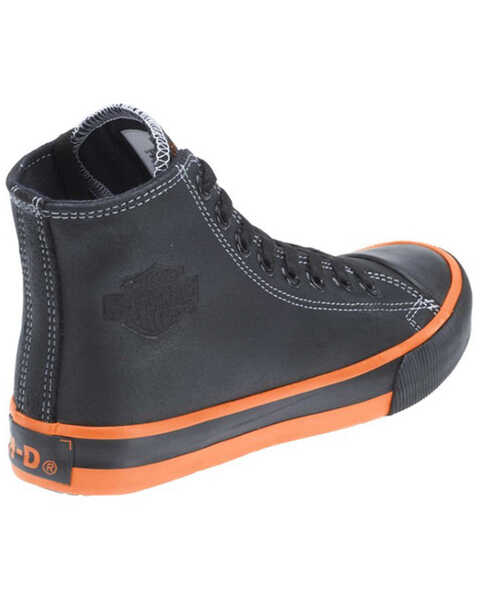 Image #2 - Harley Davidson Men's Nathan Casual Shoes , Black, hi-res