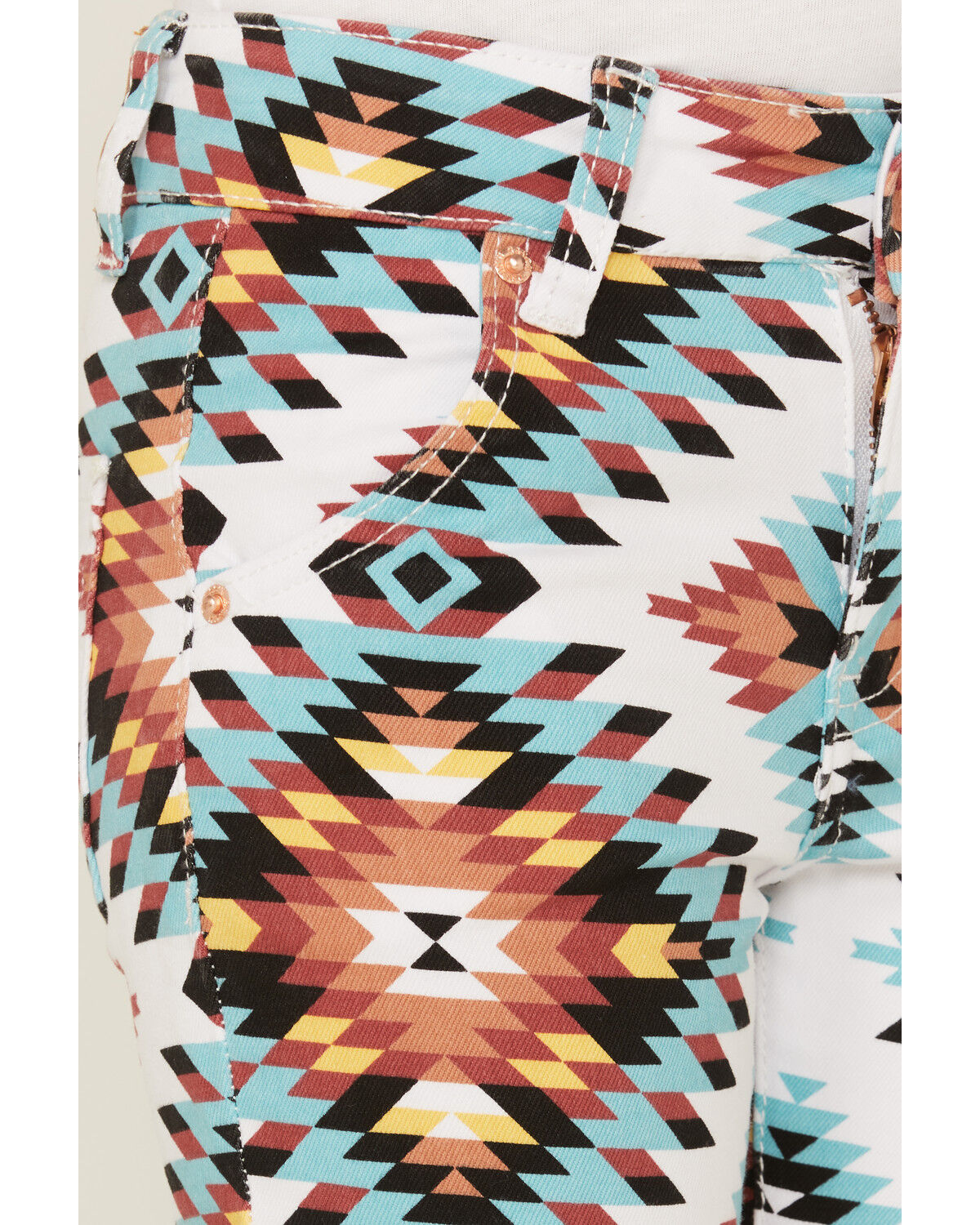 Image #2 - Ranch Dress'n Girls' Santa Fe Southwestern Print Flare Jeans, Multi, hi-res
