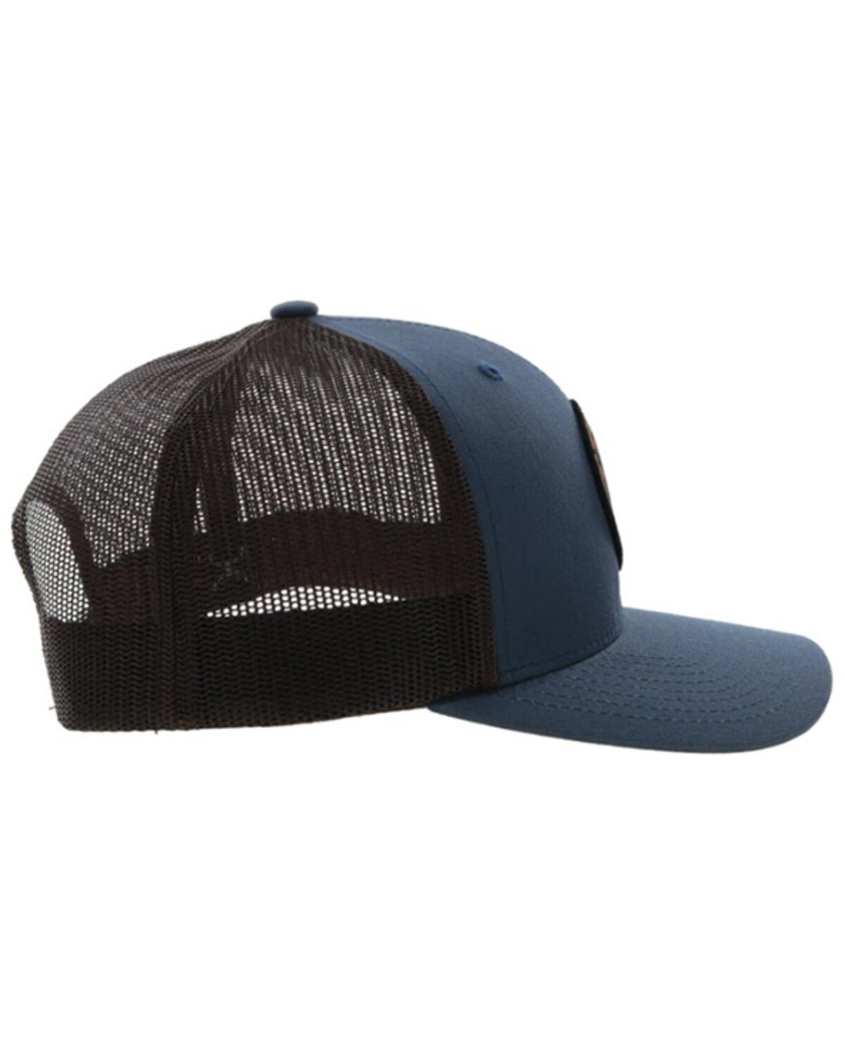 Image #5 - Hooey Men's Resistol Round Patch Trucker Cap, Blue, hi-res