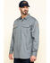 Image #3 - Hawx Men's FR Long Sleeve Woven Work Shirt - Tall, Silver, hi-res