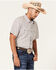 Image #2 - Moonshine Spirit Men's Static Geo Print Short Sleeve Snap Western Shirt , White, hi-res