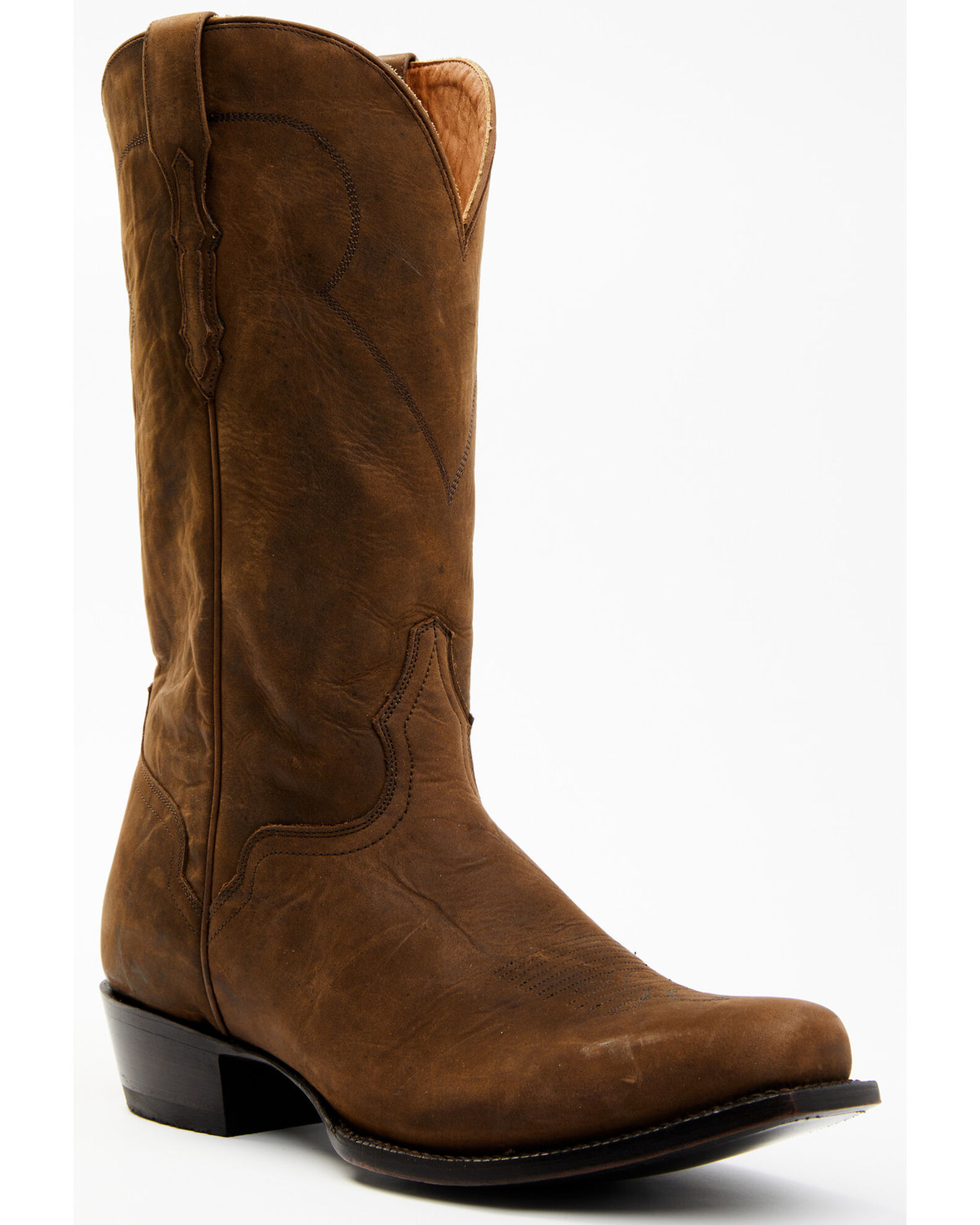 Mens suede discount western boots