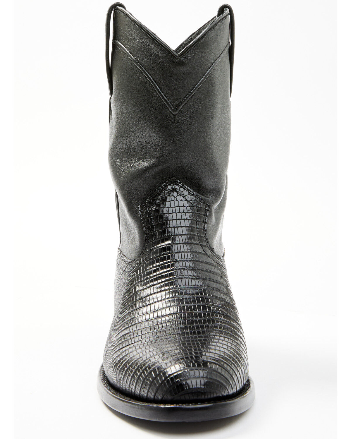 Image #4 - Cody James Black 1978® Men's Carmen Exotic Teju Lizard Roper Boots - Round Toe, Black, hi-res