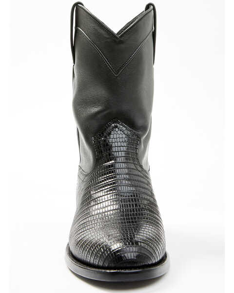 Image #4 - Cody James Black 1978® Men's Carmen Exotic Teju Lizard Roper Boots - Medium Toe , Black, hi-res
