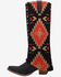 Image #3 - Dingo Women's Agave Tall Western Boots - Snip Toe, Black, hi-res
