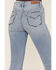 Shyanne Women's Light Wash Mid Rise Signature Embroidery Bootcut Jeans, Dark Medium Wash, hi-res