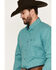 Image #2 - George Strait by Wrangler Men's Plaid Print Button Down Long Sleeve Western Shirt, Green, hi-res