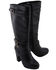 Image #10 - Milwaukee Leather Women's Platform Heel Studded Strap Boot - Round Toe, Black, hi-res