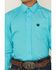 Image #3 - Cinch Boys' Solid Long Sleeve Button-Down Western Shirt, Turquoise, hi-res