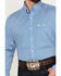 Image #3 - Wrangler Men's Classics Print Long Sleeve Button Down Western Shirt, Blue, hi-res