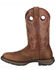 Durango Rebel Men's Saddle Western Boots - Round Toe, Bark, hi-res