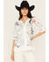 Image #1 - Johnny Was Women's Embroidered Short Sleeve Wodeleah Blouse , Natural, hi-res