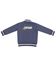 Image #1 - Angel Dear Infant Boys' Solid Snap Letterman Jacket, Navy, hi-res
