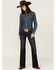 Image #1 - Ariat Women's Dark Wash Ophelia Prefect Rise Trouser Denim Jeans, Dark Wash, hi-res