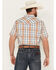 Image #4 - Cody James Men's Spectator Plaid Print Short Sleeve Snap Western Shirt, White, hi-res