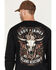 Image #4 - Cody James Men's FR Flaming Skull Long Sleeve Graphic Work T-Shirt, Black, hi-res