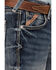Image #2 - Ariat Boys' B4 Medium Wash Relaxed Bootcut Denim Jeans, Blue, hi-res