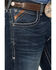 Ariat Men's M5 Ford Remming Dark Wash Stretch Straight Leg Jeans , Blue, hi-res