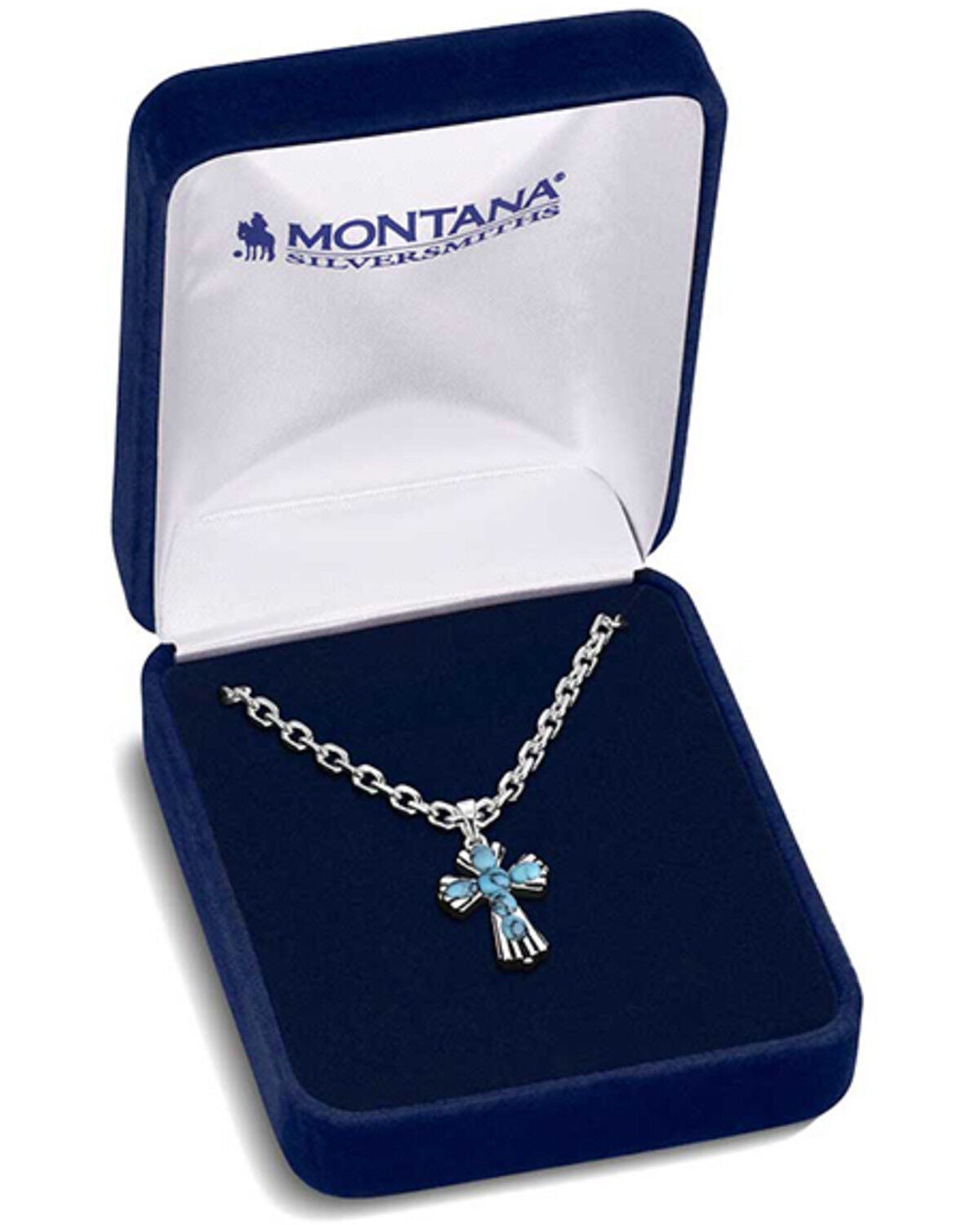 Image #3 - Montana Silversmiths Women's Cross Necklace, Silver, hi-res
