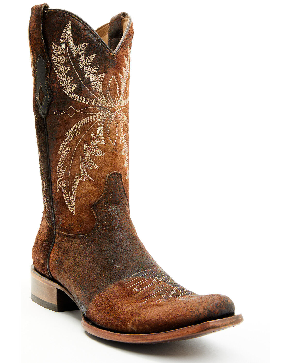 Image #1 - Corral Men's Embroidered Western Boots - Square Toe, Chocolate, hi-res