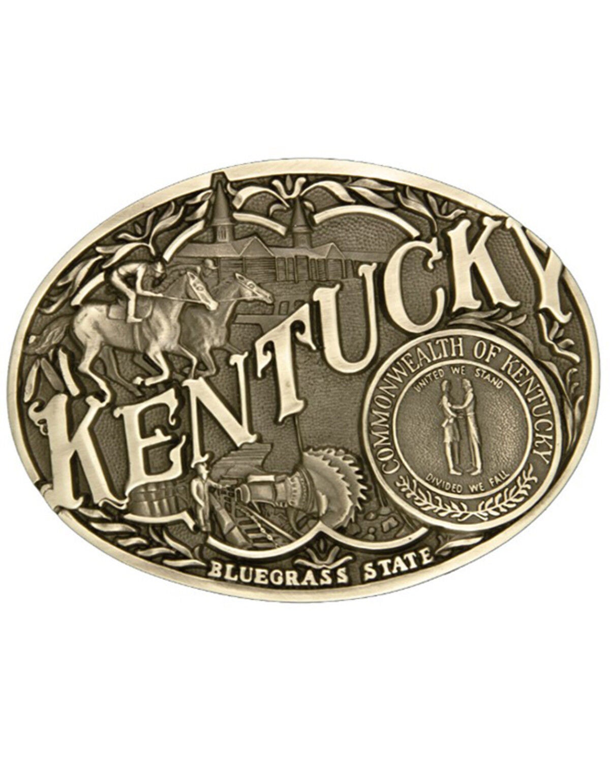 Montana Silversmiths Kentucky Attitude Buckle, No Color, hi-res
