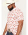 Image #2 - Rock & Roll Denim Men's Game Day Short Sleeve Snap Polo, White, hi-res