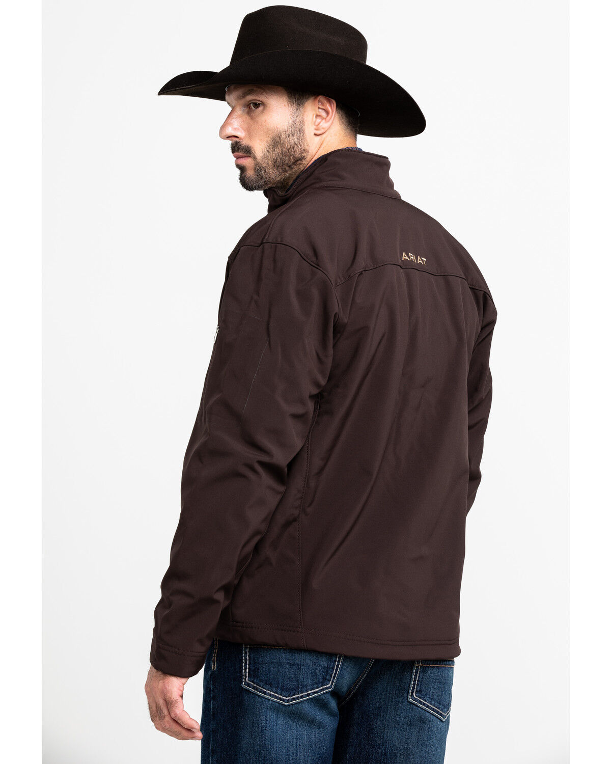 Image #2 - Ariat Men's Coffee Bean Vernon 2.0 Softshell Jacket - Big & Tall, Brown, hi-res
