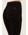 Image #4 - Rock & Roll Denim Women's High Rise Corduroy Button Bargain Bell Flare Jeans, Black, hi-res