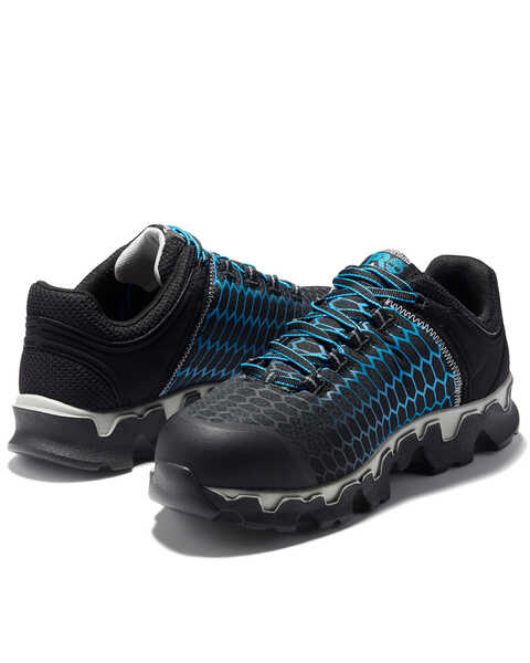 Image #3 - Timberland Men's Powertrain Athletic Work Shoes - Alloy Toe, Black, hi-res