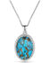 Image #1 - Montana Silversmiths Women's Wisdom Of The West Turquoise Necklace, Silver, hi-res