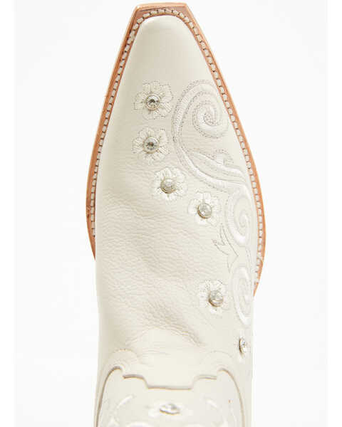 Image #6 - Shyanne Women's Victoria Hueso Studded Stitched Western Boots - Snip Toe , White, hi-res