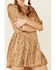 Wishlist Women's Satin Dot Dress, Taupe, hi-res