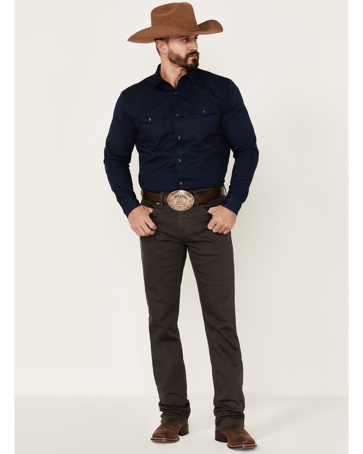Cody James Men's Appaloosa Wash Jackson Slim Straight Stretch Denim Jeans, Grey, hi-res