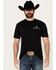 Smith & Wesson Men's USA Flag Label Short Sleeve Graphic T-Shirt, Black, hi-res