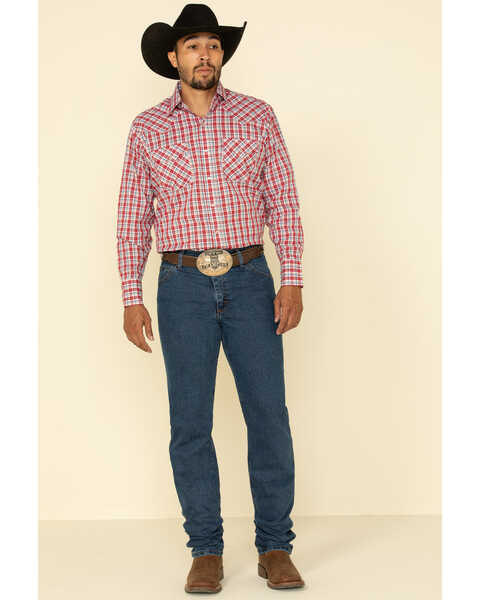 Image #1 - Wrangler Men's Premium Performance Advanced Comfort Mid Stone Jeans, Med Stone, hi-res