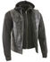 Image #4 - Milwaukee Leather Men's Club Style Zip Front Vest and Full Sleeve Hooded Jacket - Big, Black, hi-res